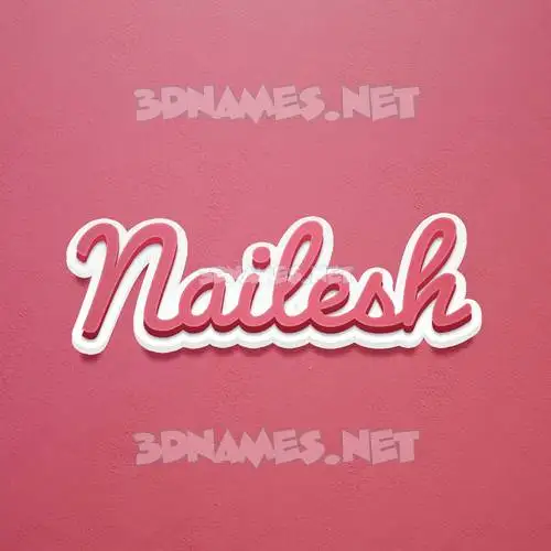 nailesh in Red Scribble style - 3D name wallpaper nailesh in Red Scribble style - 3D name wallpaper