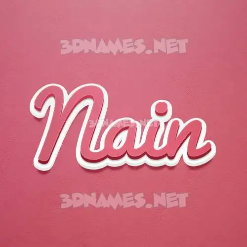 nain in Red Scribble style - 3D name wallpaper nain in Red Scribble style - 3D name wallpaper