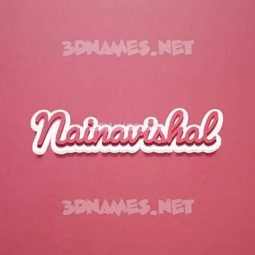 nainavishal in Red Scribble style - 3D name wallpaper nainavishal in Red Scribble style - 3D name wallpaper