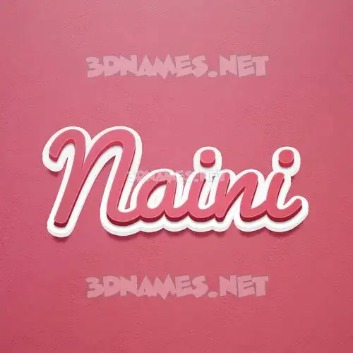 naini in Red Scribble style - 3D name wallpaper naini in Red Scribble style - 3D name wallpaper