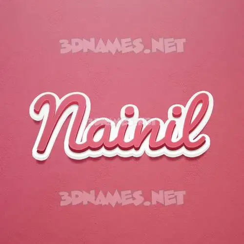nainil in Red Scribble style - 3D name wallpaper nainil in Red Scribble style - 3D name wallpaper