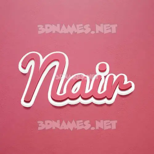 nair in Red Scribble style - 3D name wallpaper nair in Red Scribble style - 3D name wallpaper