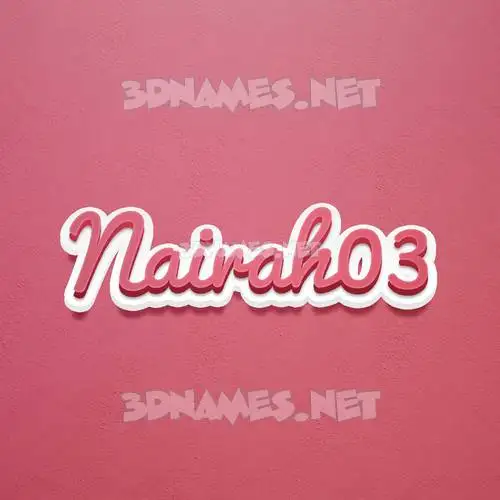 nairah03 in Red Scribble style - 3D name wallpaper nairah03 in Red Scribble style - 3D name wallpaper