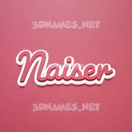 naiser in Red Scribble style - 3D name wallpaper naiser in Red Scribble style - 3D name wallpaper