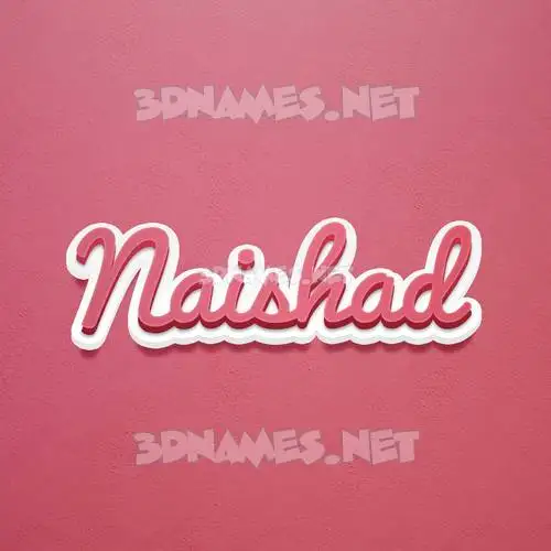 naishad in Red Scribble style - 3D name wallpaper naishad in Red Scribble style - 3D name wallpaper
