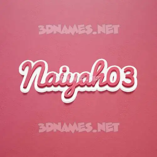 naiyah03 in Red Scribble style - 3D name wallpaper naiyah03 in Red Scribble style - 3D name wallpaper