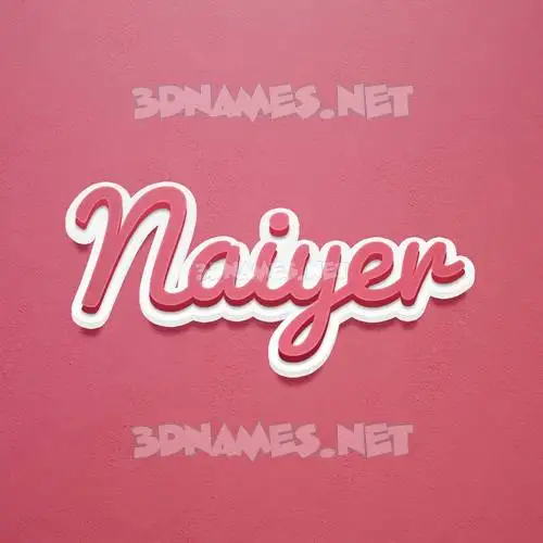 naiyer in Red Scribble style - 3D name wallpaper naiyer in Red Scribble style - 3D name wallpaper