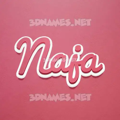 naja in Red Scribble style - 3D name wallpaper naja in Red Scribble style - 3D name wallpaper
