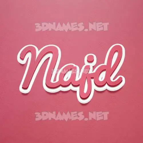 najd in Red Scribble style - 3D name wallpaper najd in Red Scribble style - 3D name wallpaper