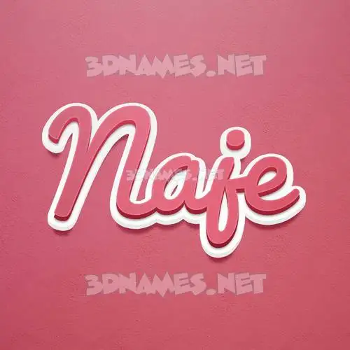 naje in Red Scribble style - 3D name wallpaper naje in Red Scribble style - 3D name wallpaper