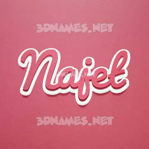 najet in Red Scribble style - 3D name wallpaper najet in Red Scribble style - 3D name wallpaper