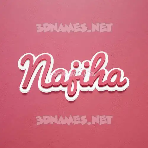 najiha in Red Scribble style - 3D name wallpaper najiha in Red Scribble style - 3D name wallpaper