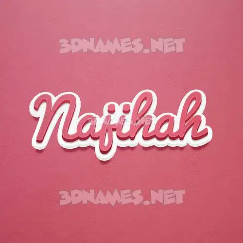 najihah in Red Scribble style - 3D name wallpaper najihah in Red Scribble style - 3D name wallpaper