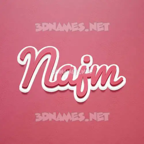 najm in Red Scribble style - 3D name wallpaper najm in Red Scribble style - 3D name wallpaper