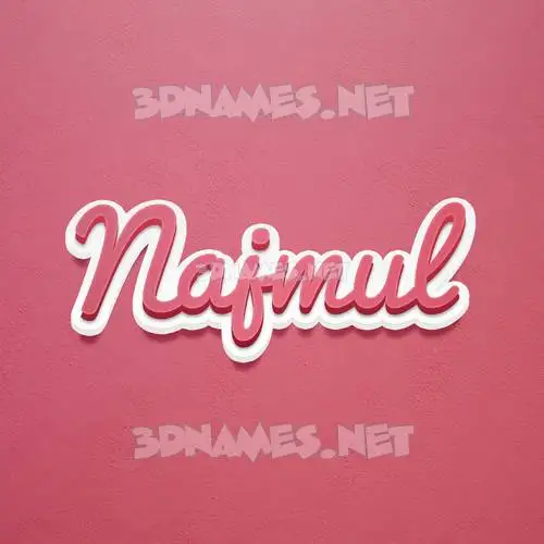 najmul in Red Scribble style - 3D name wallpaper najmul in Red Scribble style - 3D name wallpaper