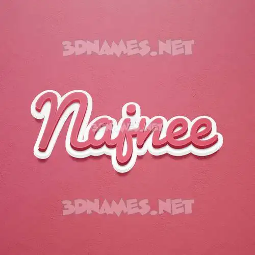 najnee in Red Scribble style - 3D name wallpaper najnee in Red Scribble style - 3D name wallpaper
