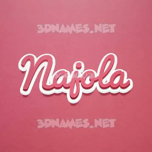 najola in Red Scribble style - 3D name wallpaper najola in Red Scribble style - 3D name wallpaper