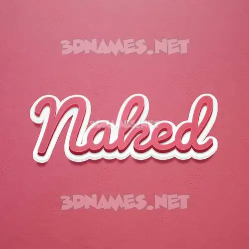 naked in Red Scribble style - 3D name wallpaper naked in Red Scribble style - 3D name wallpaper