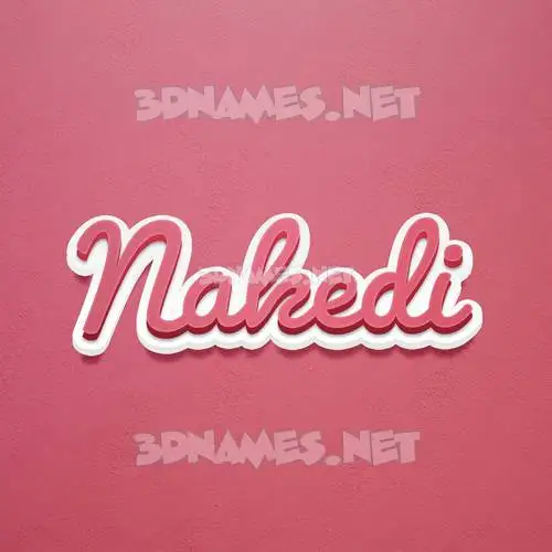 nakedi in Red Scribble style - 3D name wallpaper nakedi in Red Scribble style - 3D name wallpaper