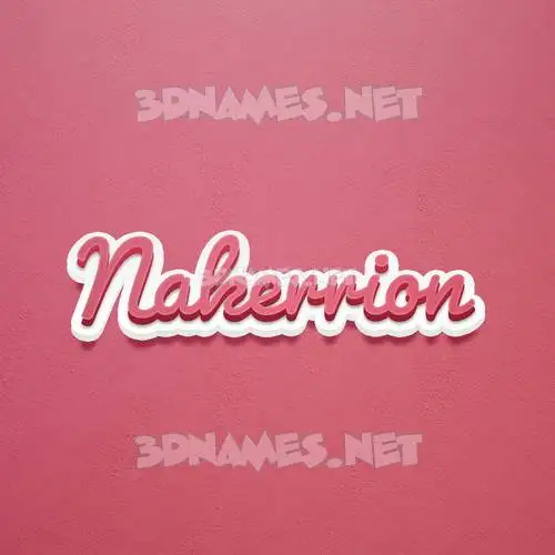nakerrion in Red Scribble style - 3D name wallpaper nakerrion in Red Scribble style - 3D name wallpaper