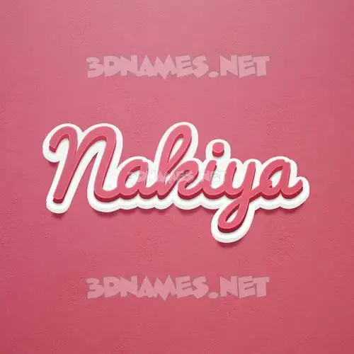 nakiya in Red Scribble style - 3D name wallpaper nakiya in Red Scribble style - 3D name wallpaper