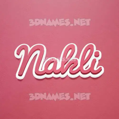 nakli in Red Scribble style - 3D name wallpaper nakli in Red Scribble style - 3D name wallpaper