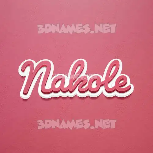 nakole in Red Scribble style - 3D name wallpaper nakole in Red Scribble style - 3D name wallpaper