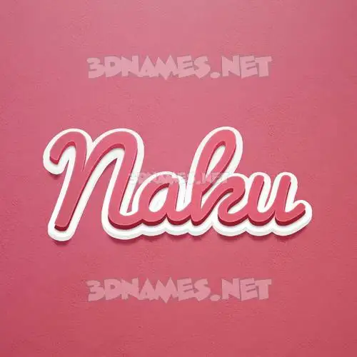 naku in Red Scribble style - 3D name wallpaper naku in Red Scribble style - 3D name wallpaper