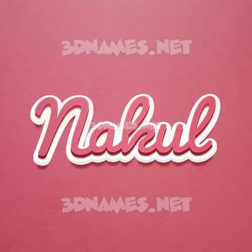 nakul in Red Scribble style - 3D name wallpaper nakul in Red Scribble style - 3D name wallpaper