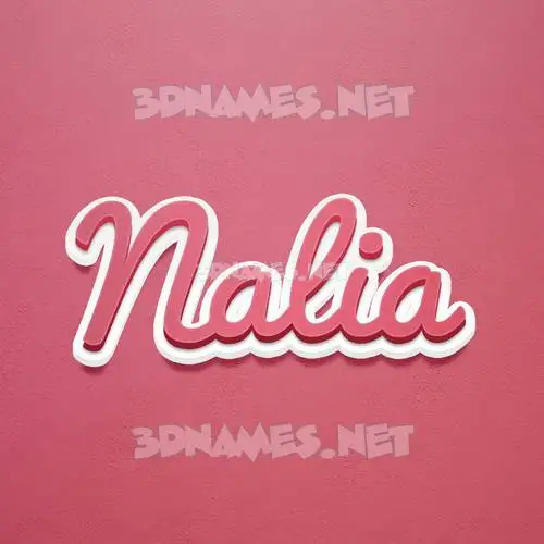 nalia in Red Scribble style - 3D name wallpaper nalia in Red Scribble style - 3D name wallpaper