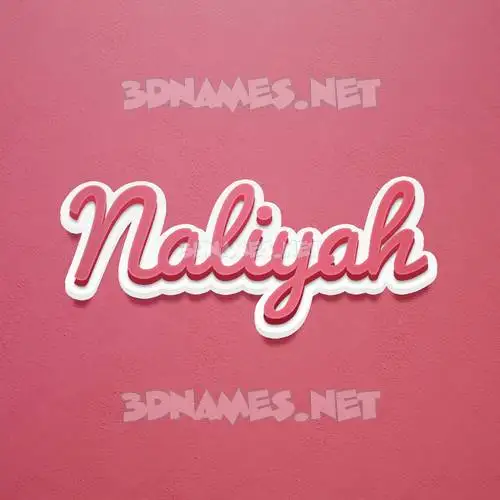 naliyah in Red Scribble style - 3D name wallpaper naliyah in Red Scribble style - 3D name wallpaper