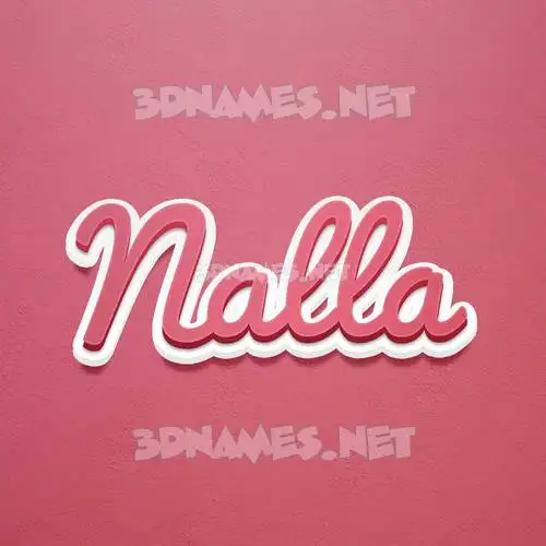 nalla in Red Scribble style - 3D name wallpaper nalla in Red Scribble style - 3D name wallpaper