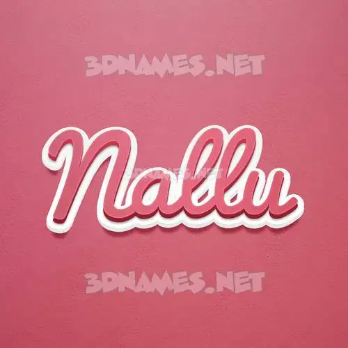 nallu in Red Scribble style - 3D name wallpaper nallu in Red Scribble style - 3D name wallpaper
