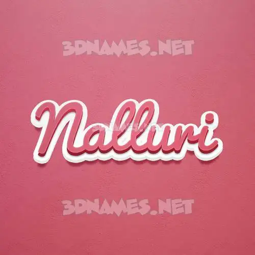 nalluri in Red Scribble style - 3D name wallpaper nalluri in Red Scribble style - 3D name wallpaper