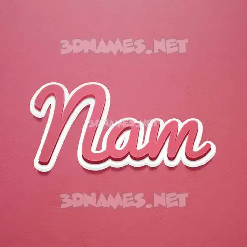 nam in Red Scribble style - 3D name wallpaper nam in Red Scribble style - 3D name wallpaper