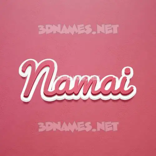namai in Red Scribble style - 3D name wallpaper namai in Red Scribble style - 3D name wallpaper