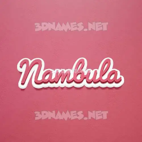 nambula in Red Scribble style - 3D name wallpaper nambula in Red Scribble style - 3D name wallpaper