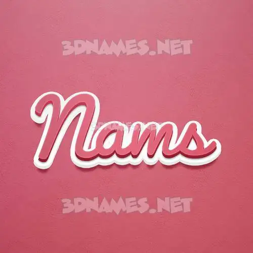 nams in Red Scribble style - 3D name wallpaper nams in Red Scribble style - 3D name wallpaper