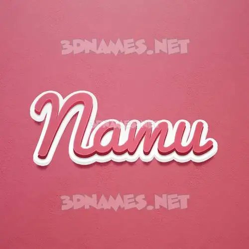 namu in Red Scribble style - 3D name wallpaper namu in Red Scribble style - 3D name wallpaper