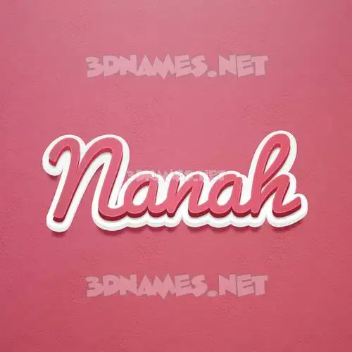 nanah in Red Scribble style - 3D name wallpaper nanah in Red Scribble style - 3D name wallpaper
