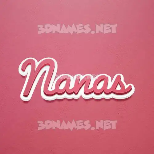 nanas in Red Scribble style - 3D name wallpaper nanas in Red Scribble style - 3D name wallpaper