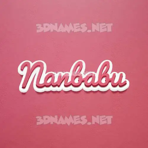 nanbabu in Red Scribble style - 3D name wallpaper nanbabu in Red Scribble style - 3D name wallpaper