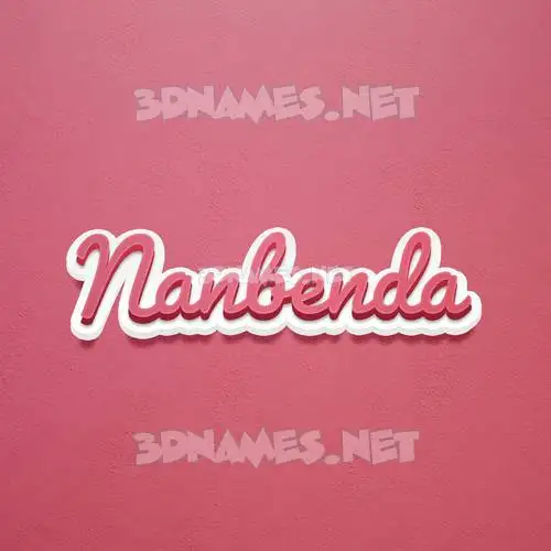 nanbenda in Red Scribble style - 3D name wallpaper nanbenda in Red Scribble style - 3D name wallpaper