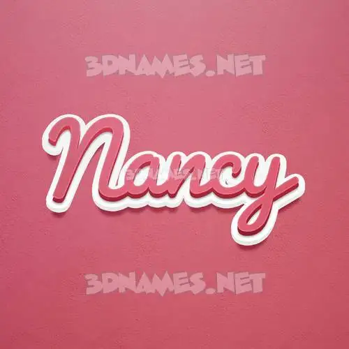 nancy in Red Scribble style - 3D name wallpaper