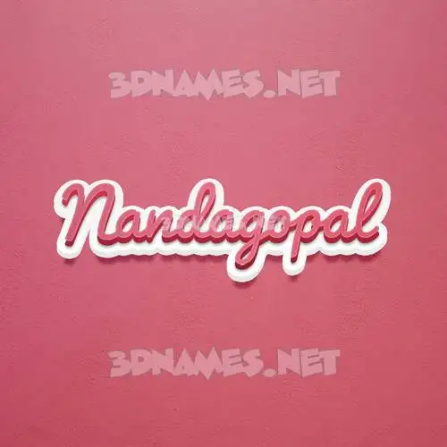nandagopal in Red Scribble style - 3D name wallpaper nandagopal in Red Scribble style - 3D name wallpaper