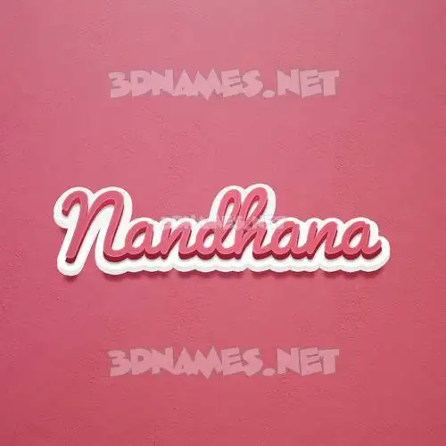 nandhana in Red Scribble style - 3D name wallpaper nandhana in Red Scribble style - 3D name wallpaper