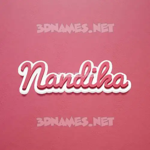 nandika in Red Scribble style - 3D name wallpaper nandika in Red Scribble style - 3D name wallpaper