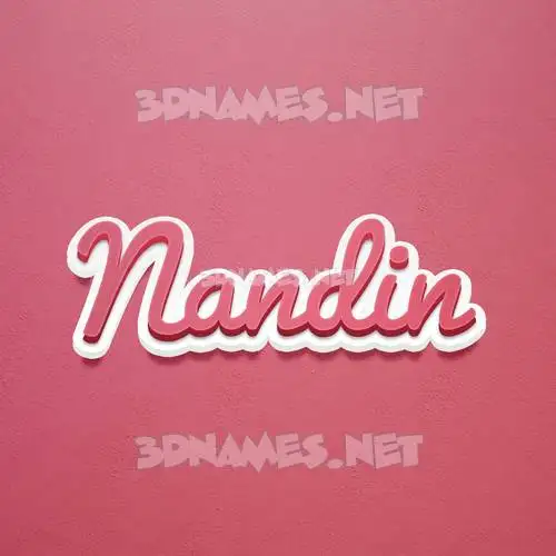 nandin in Red Scribble style - 3D name wallpaper nandin in Red Scribble style - 3D name wallpaper