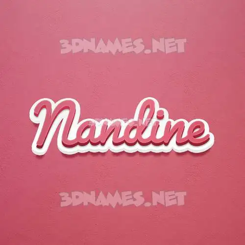 nandine in Red Scribble style - 3D name wallpaper nandine in Red Scribble style - 3D name wallpaper