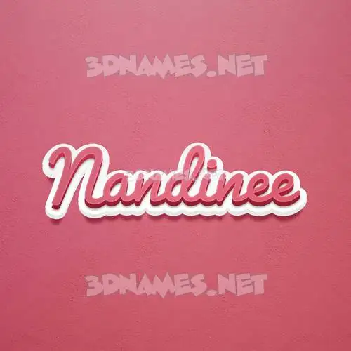 nandinee in Red Scribble style - 3D name wallpaper nandinee in Red Scribble style - 3D name wallpaper